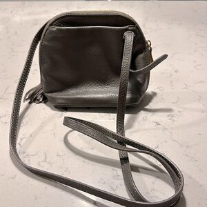 Genuine HOBO Nash Crossbody Bag in Grey